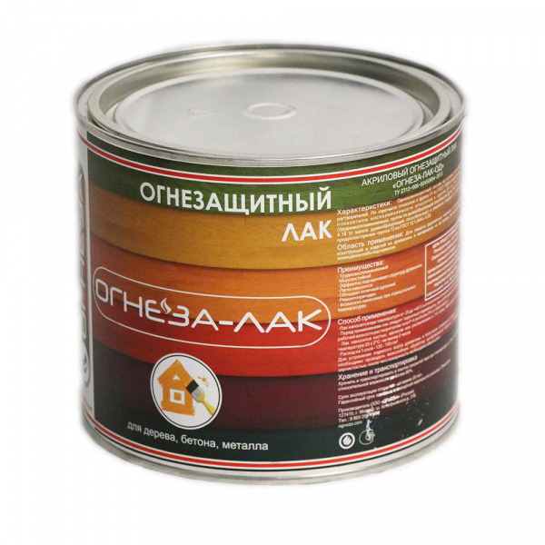 ОГНЕЗА ЛАК ОД 2,4 л матовый